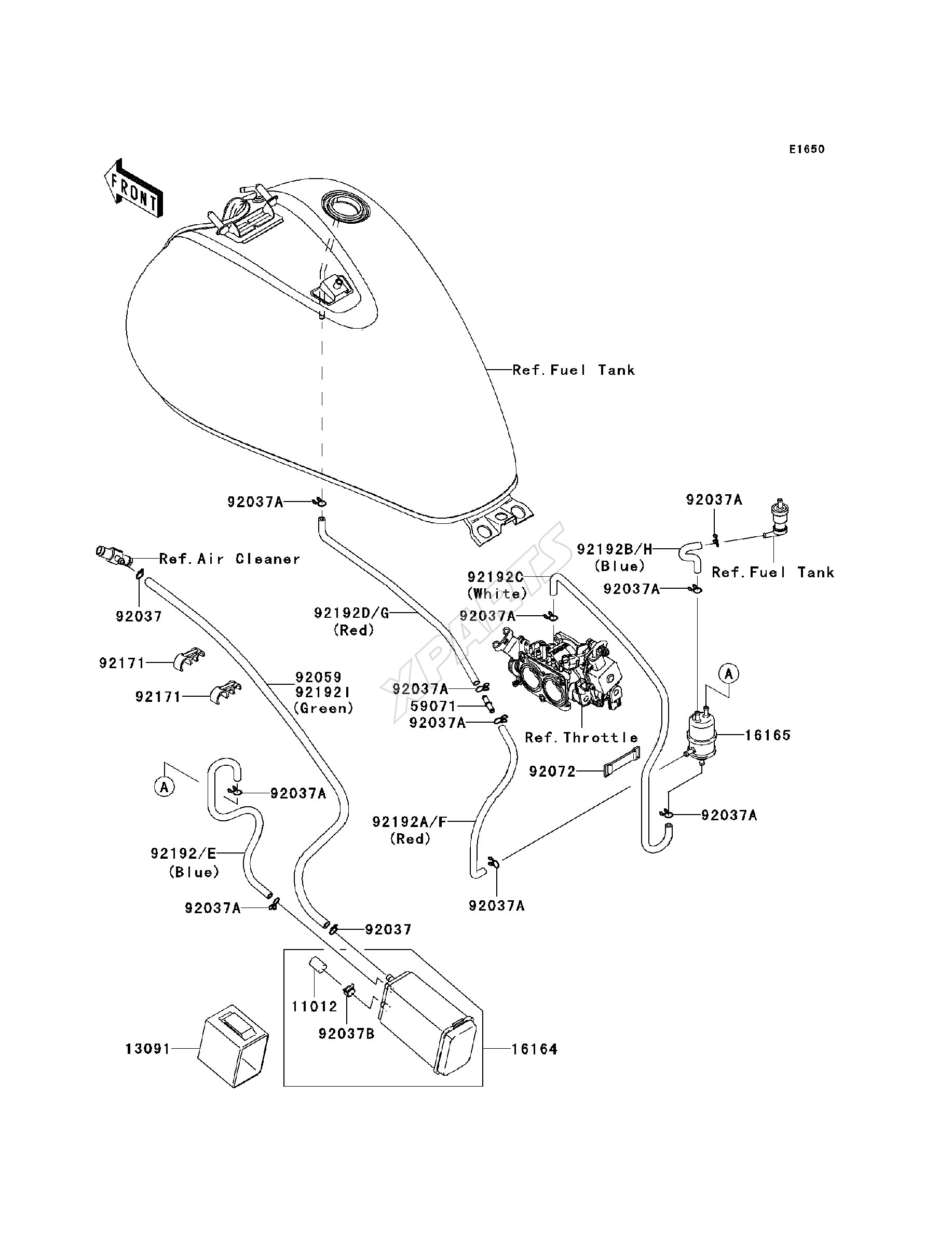 Billede til varegruppe Fuel Evaporative System(CA)