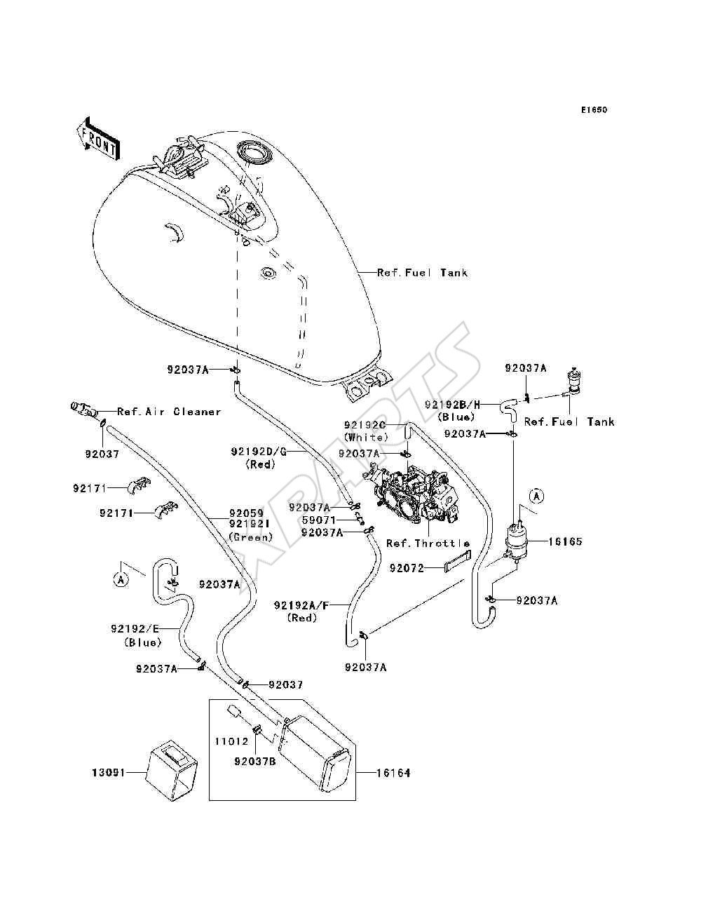 Billede til varegruppe Fuel Evaporative System(CA)