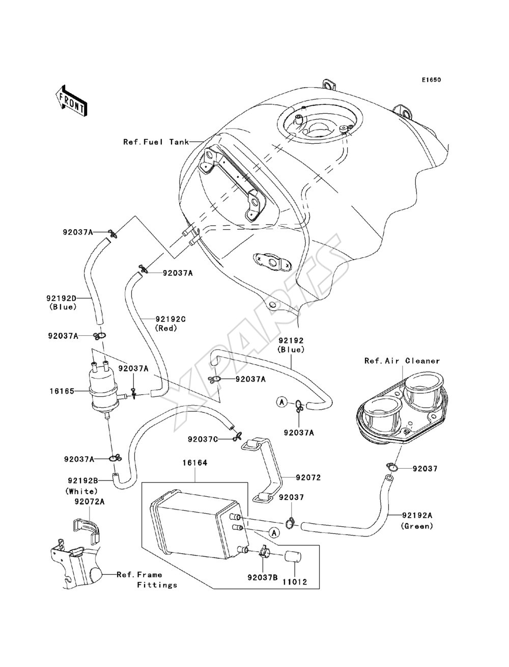 Billede til varegruppe Fuel Evaporative System(CA)
