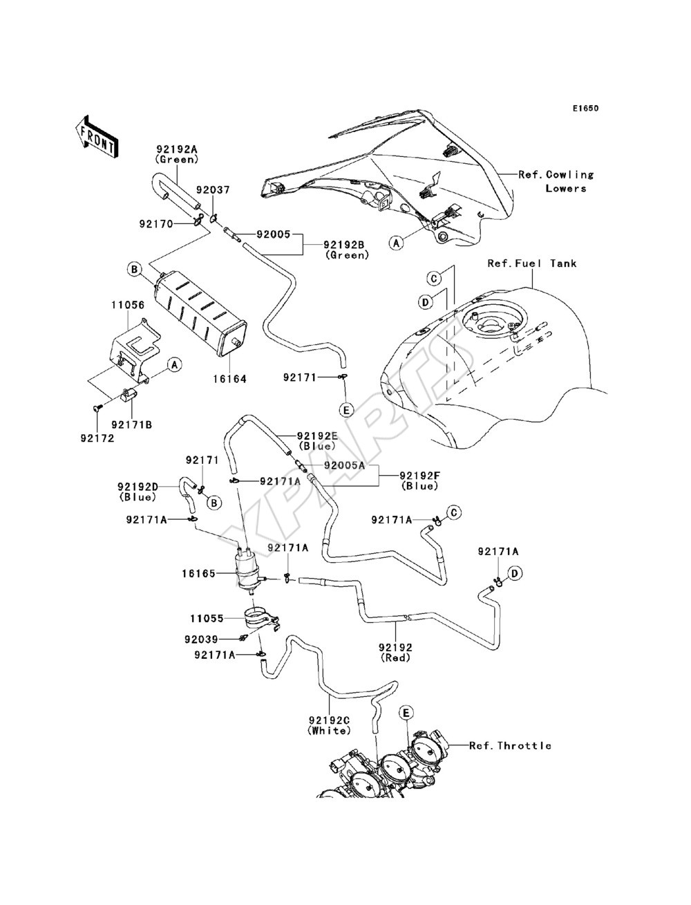 Billede til varegruppe Fuel Evaporative System(CA)