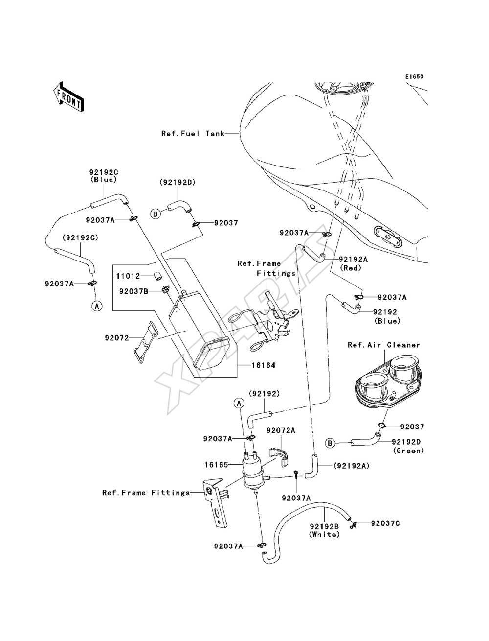 Billede til varegruppe Fuel Evaporative System(CA)