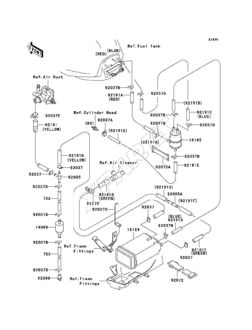 Billede til varegruppe Fuel Evaporative System(CA)