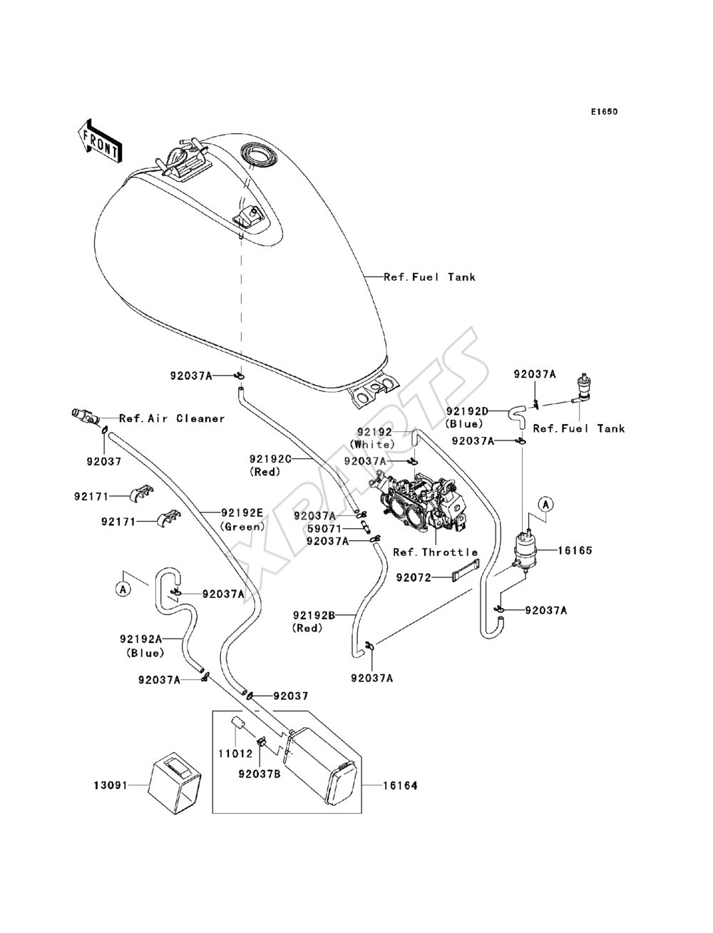 Billede til varegruppe Fuel Evaporative System(DBF)(CA)