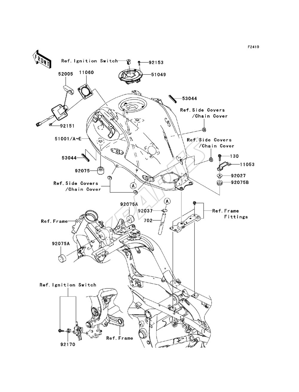 Billede til varegruppe Fuel Tank(A7F / A8F)