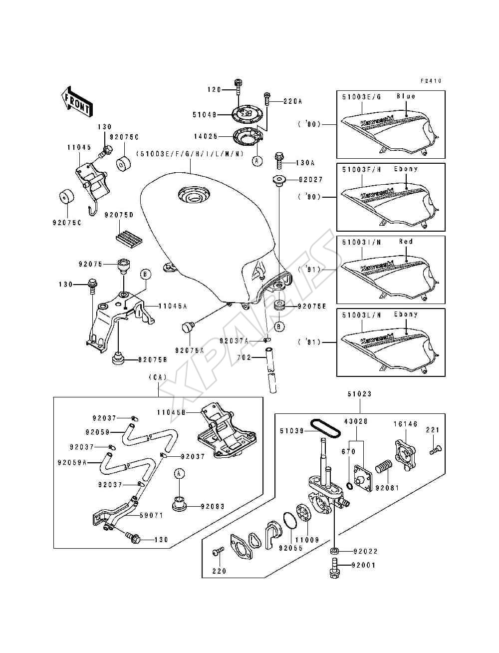 Picture for category Fuel Tank(EX500-A4 / A5)