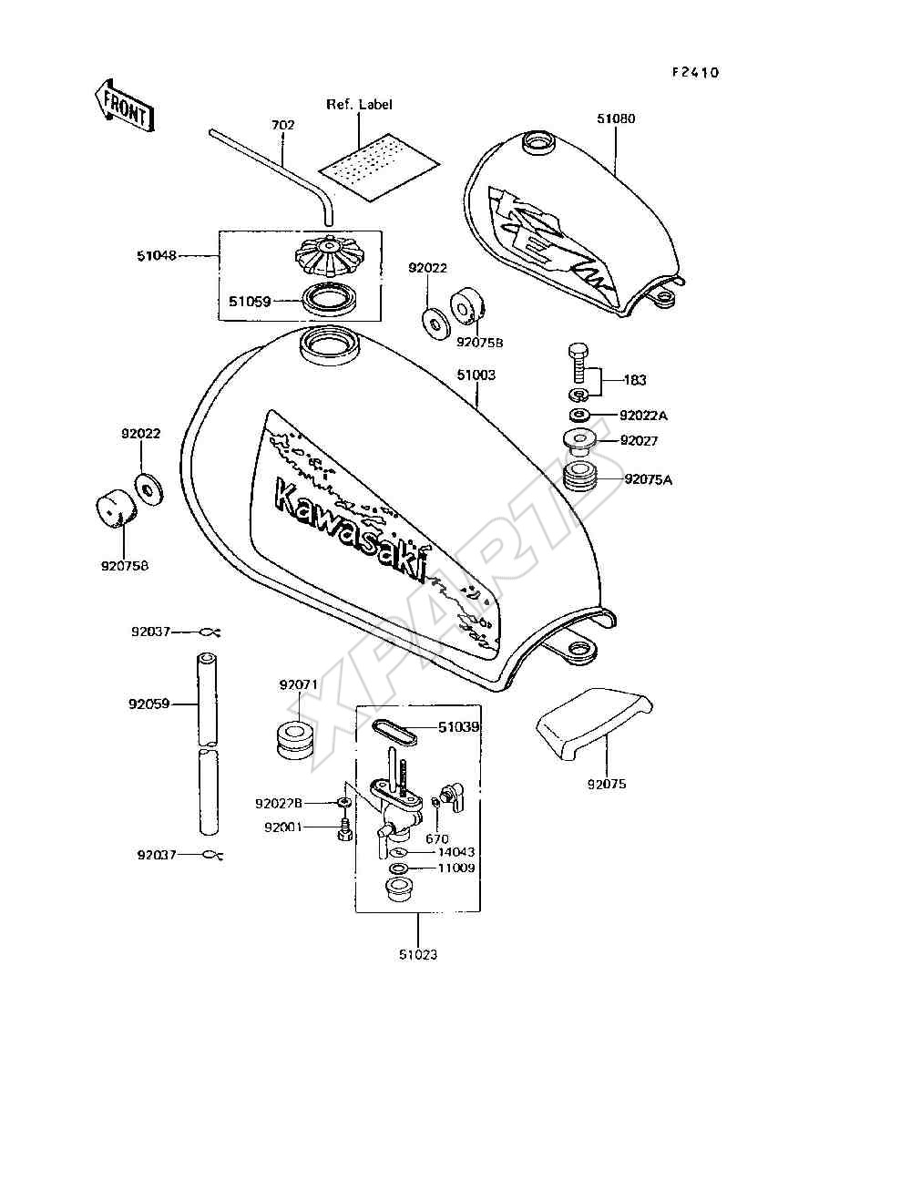 Billede til varegruppe Fuel Tank(KE100-B11 / B12 / B13 / B14)