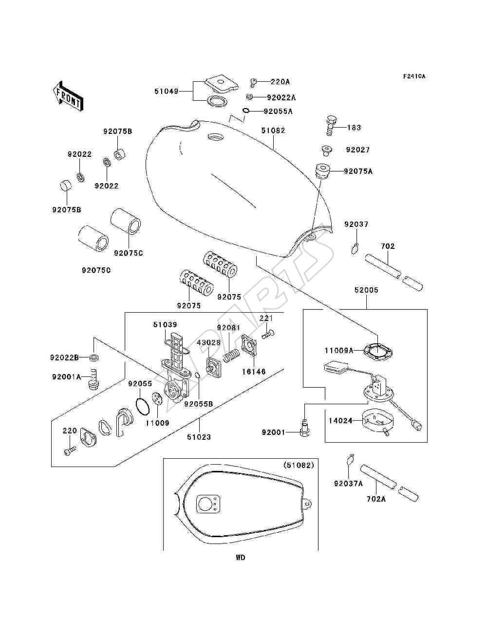 Billede til varegruppe Fuel Tank(P21 / P22 / P24)