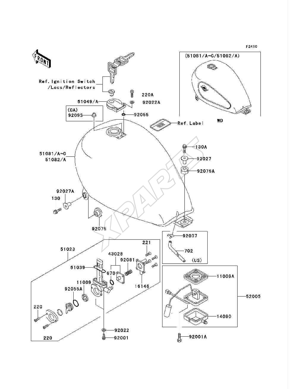 Billede til varegruppe Fuel Tank(VN750-A15-A18)