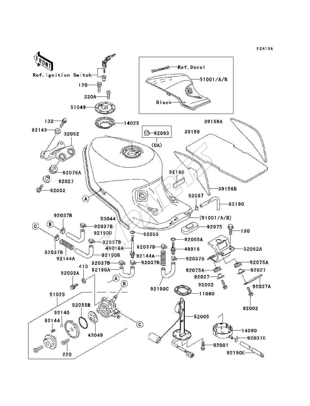 Bild für Kategorie Fuel Tank(ZX1100-D2)