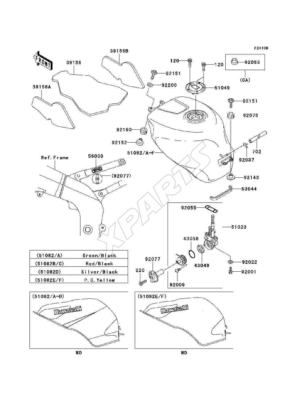 Picture for category Fuel Tank(ZX600-J3)