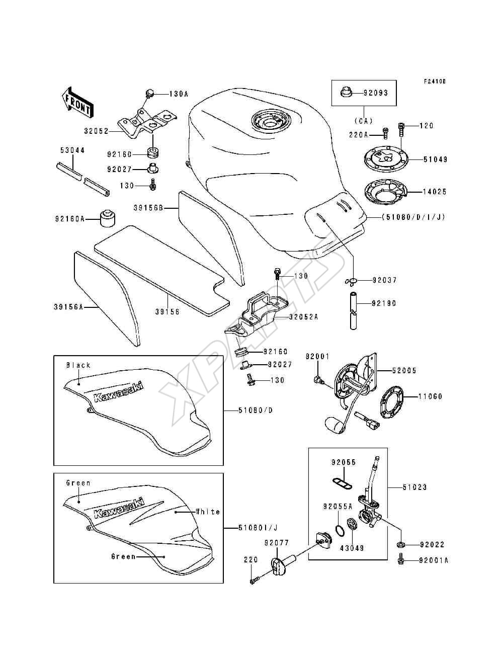 Billede til varegruppe Fuel Tank(ZX900-B3)