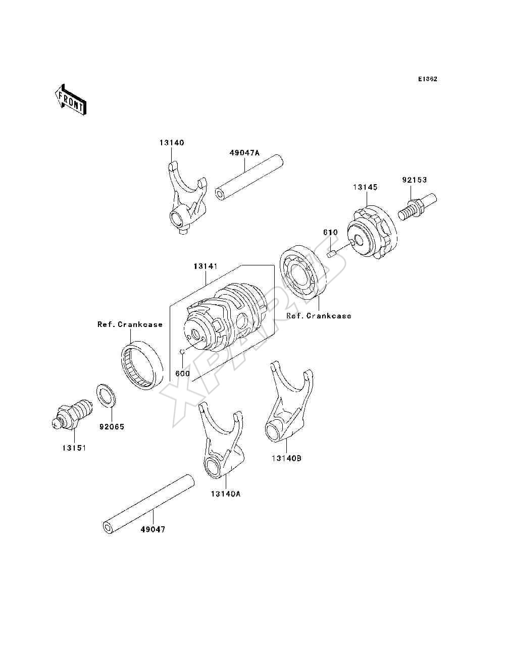 Picture for category Gear Change Drum / Shift Fork(s)