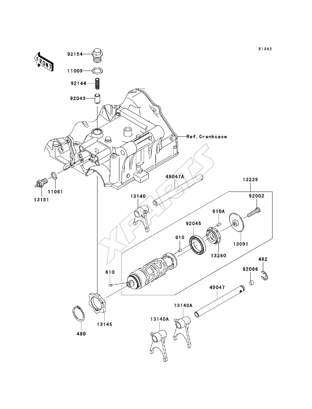 Billede til varegruppe Gear Change Drum / Shift Fork(s)