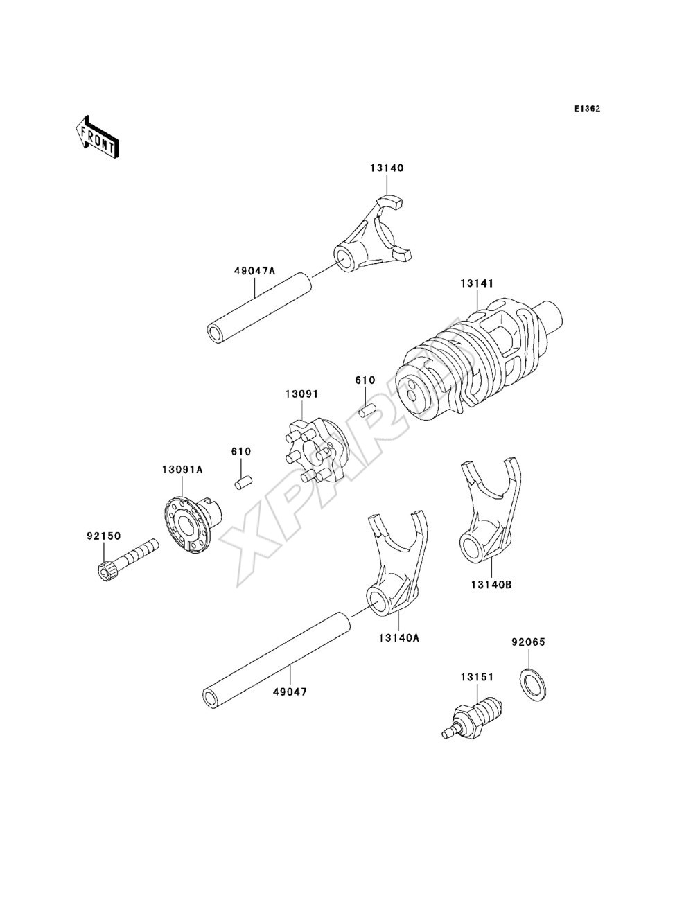 Picture for category Gear Change Drum / Shift Fork(s)