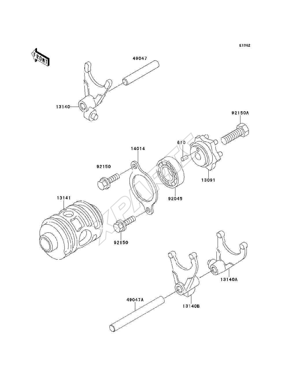Billede til varegruppe Gear Change Drum / Shift Fork(s)