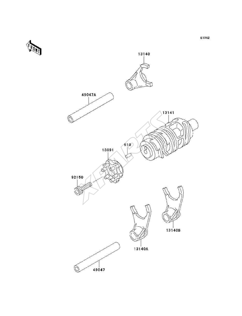 Billede til varegruppe Gear Change Drum / Shift Fork(s)