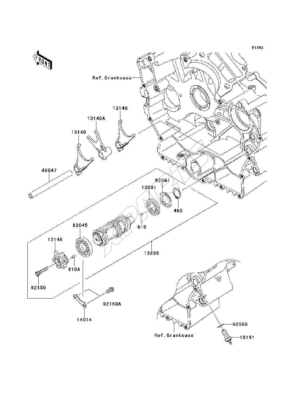 Billede til varegruppe Gear Change Drum / Shift Fork(s)