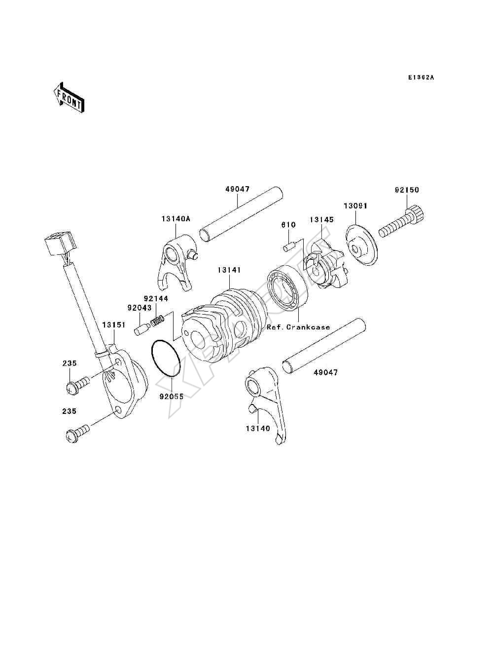 Billede til varegruppe Gear Change Drum / Shift Fork(s)