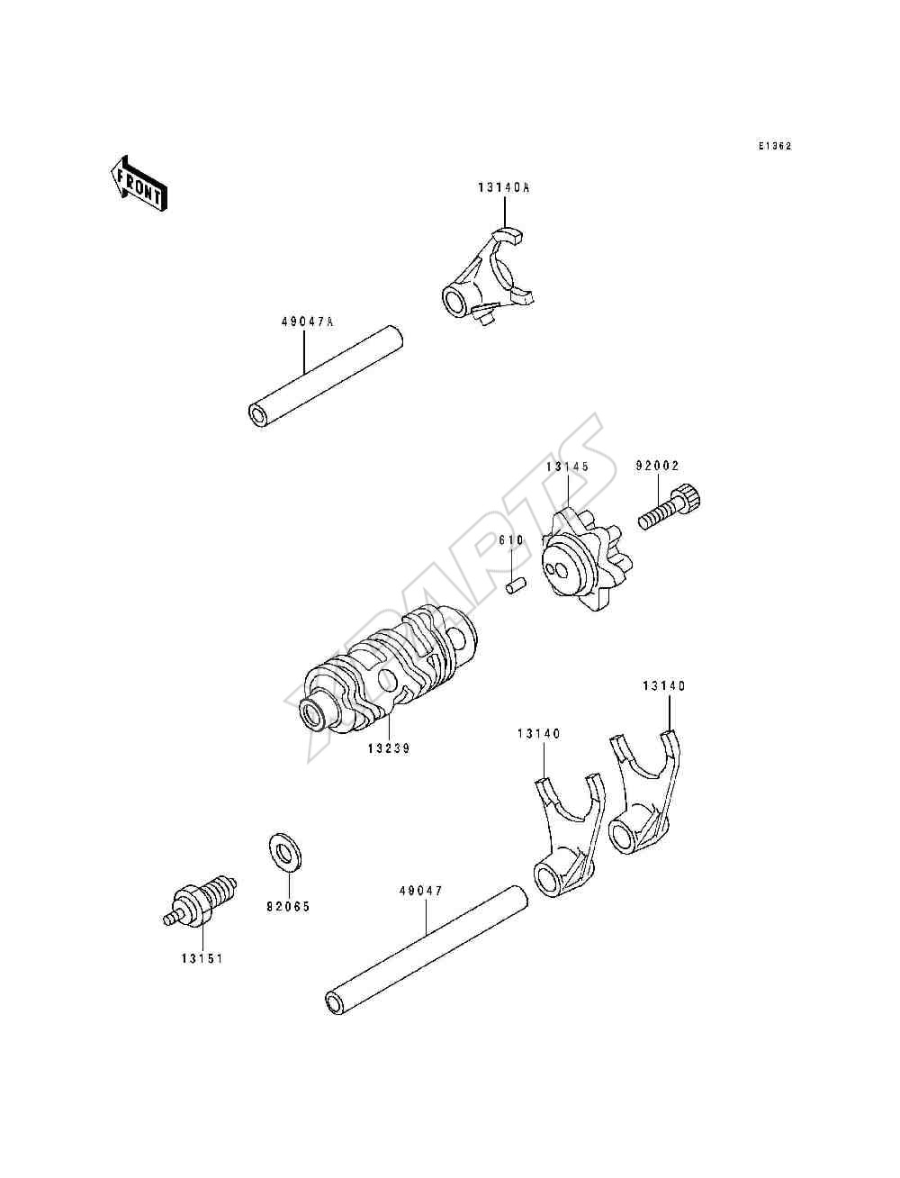 Billede til varegruppe Gear Change Drum / Shift Fork(s)