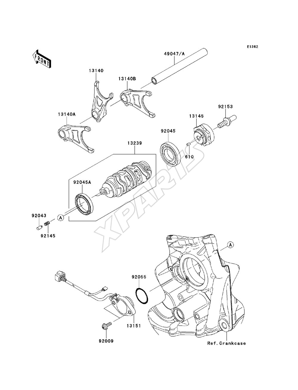 Billede til varegruppe Gear Change Drum / Shift Fork(s)