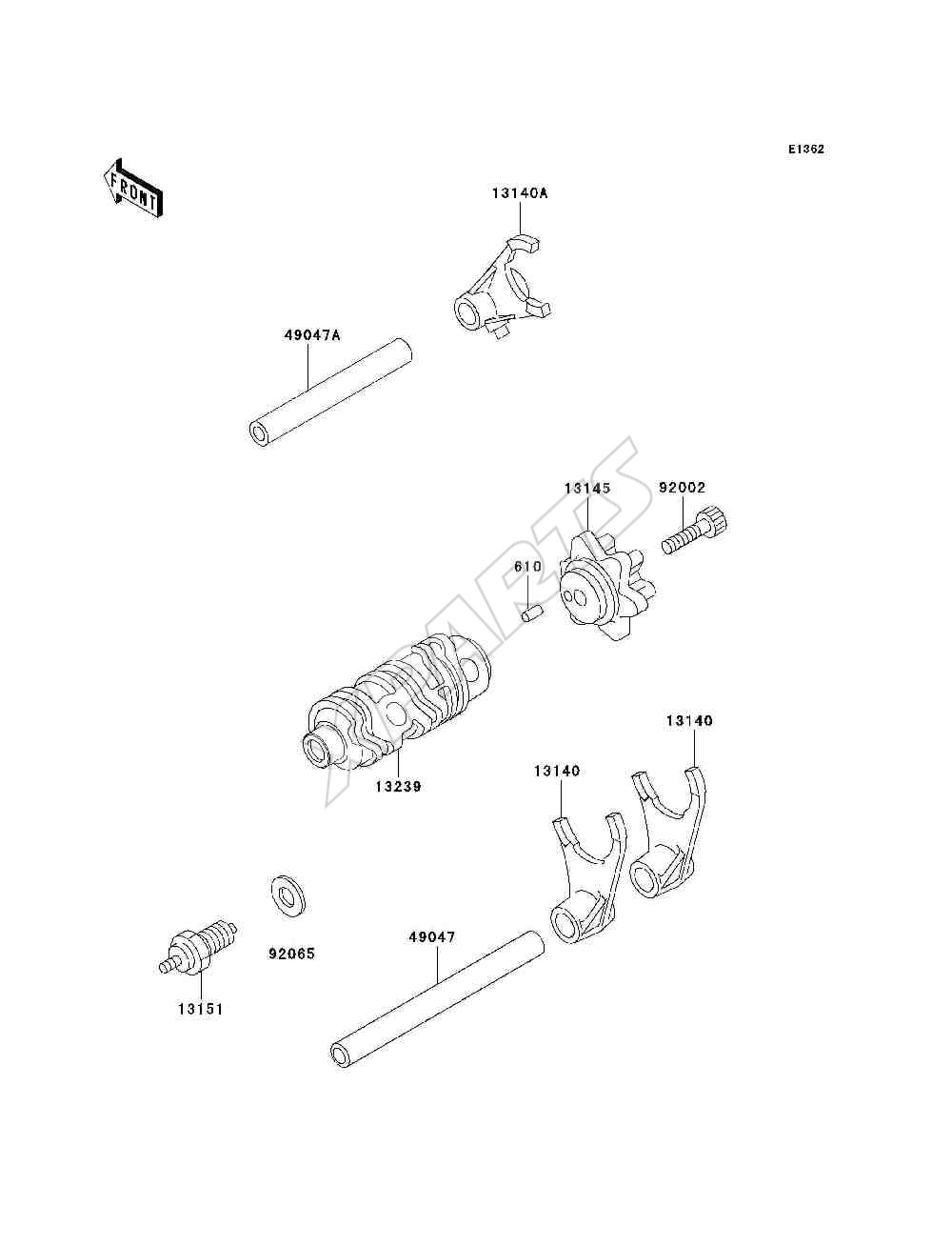 Billede til varegruppe Gear Change Drum / Shift Fork(s)