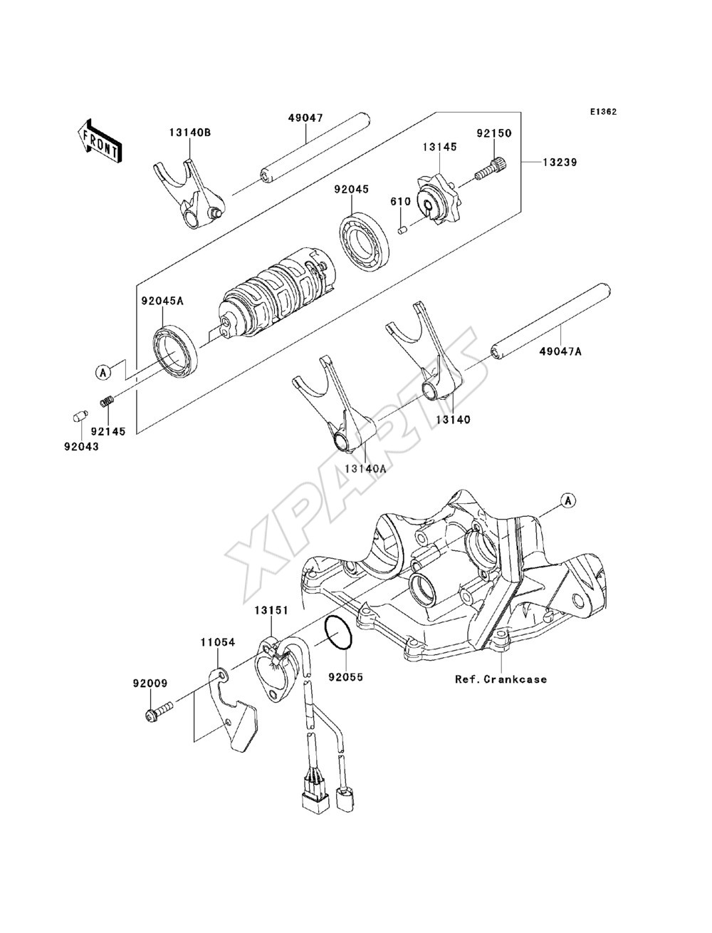 Billede til varegruppe Gear Change Drum / Shift Fork(s)