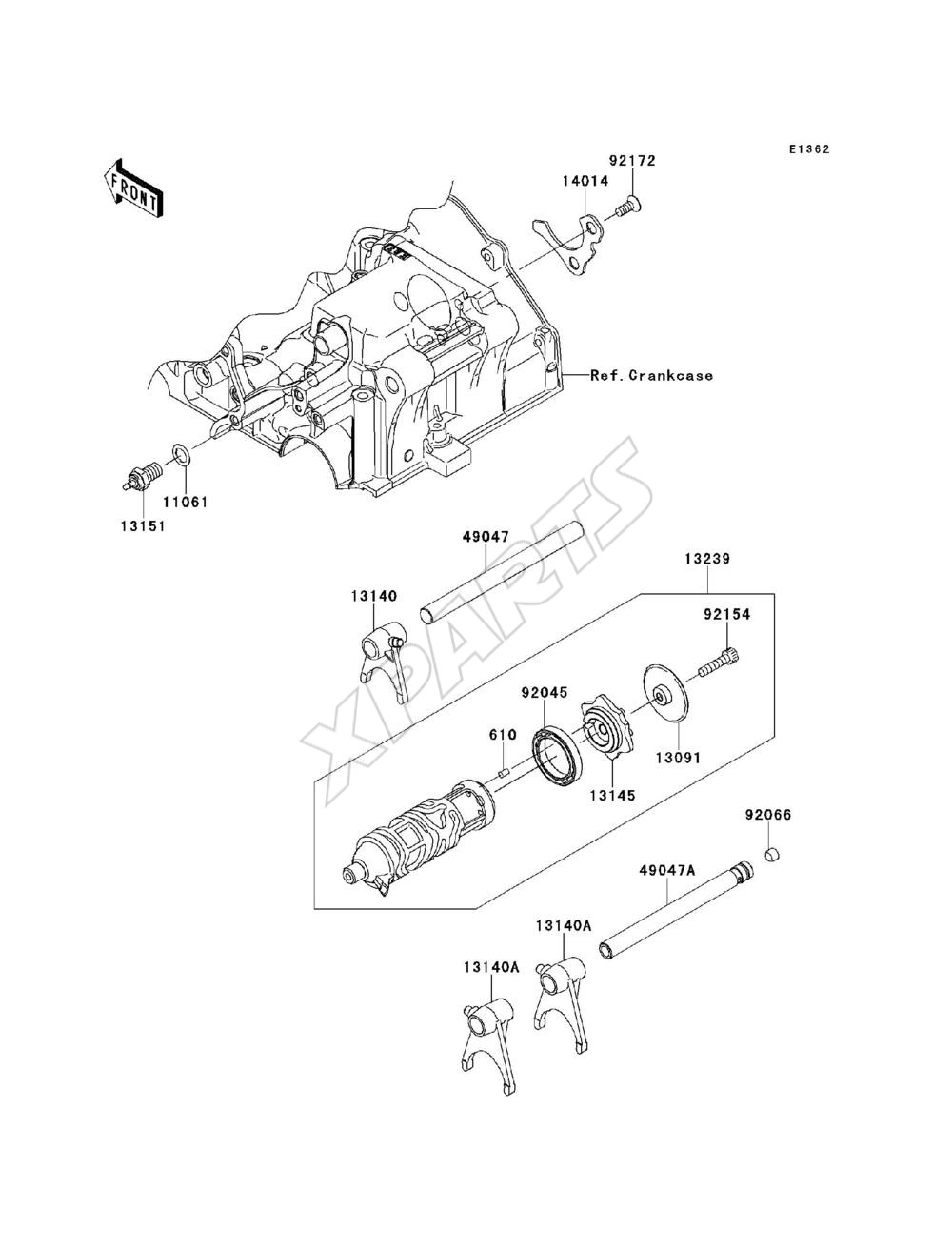 Billede til varegruppe Gear Change Drum / Shift Fork(s)