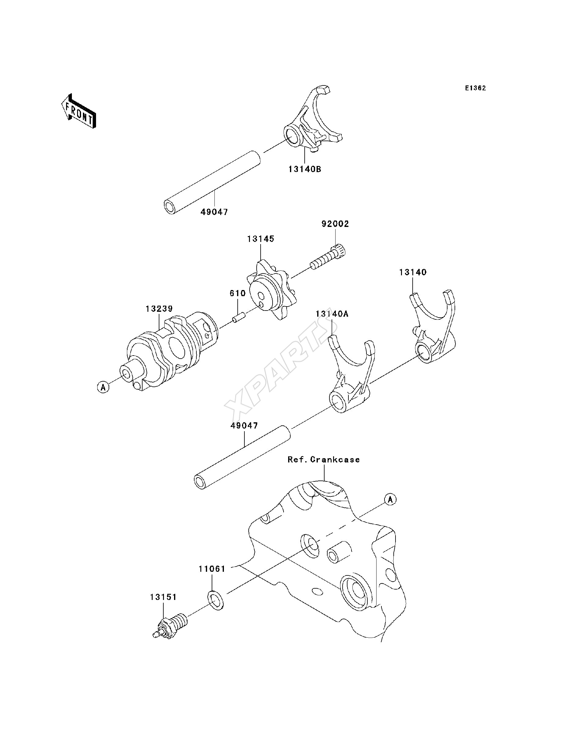 Billede til varegruppe Gear Change Drum / Shift Fork(s)