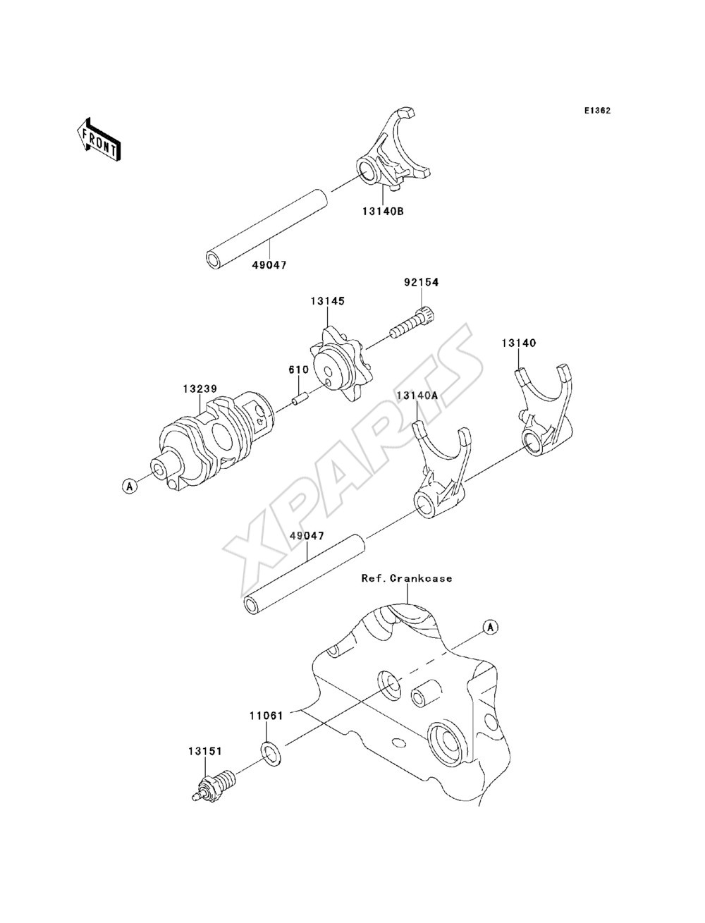 Billede til varegruppe Gear Change Drum / Shift Fork(s)