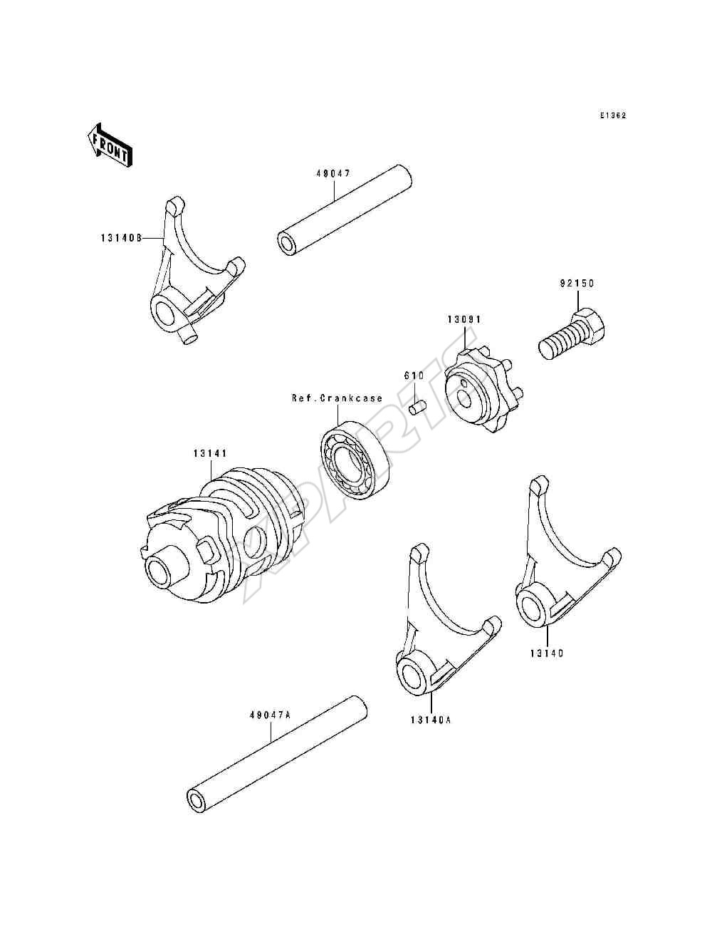 Billede til varegruppe Gear Change Drum / Shift Forks