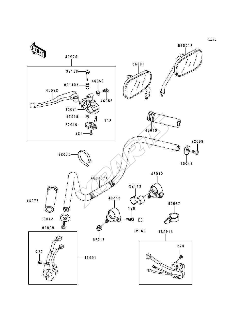 Picture for category Handlebar(VN800-A1 / A2)