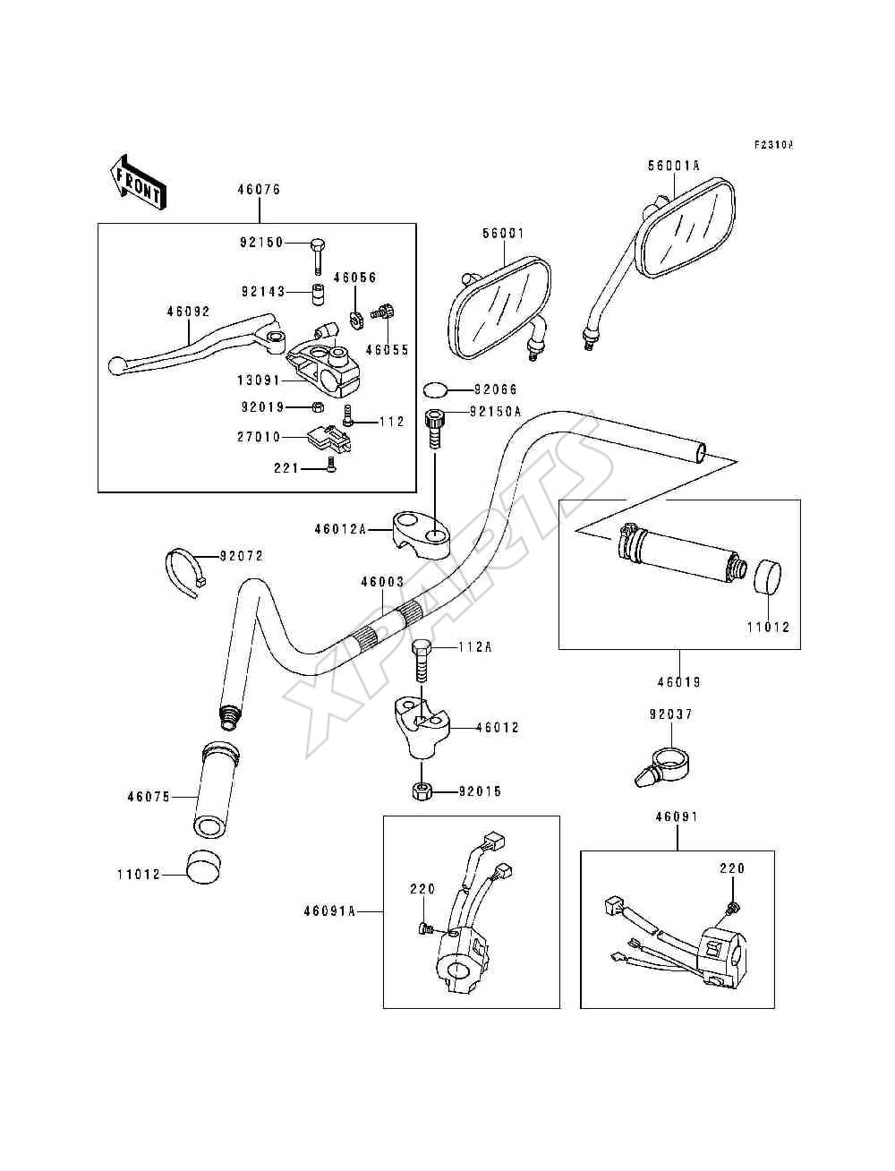Picture for category Handlebar(VN800-A3 / A4 / A5)