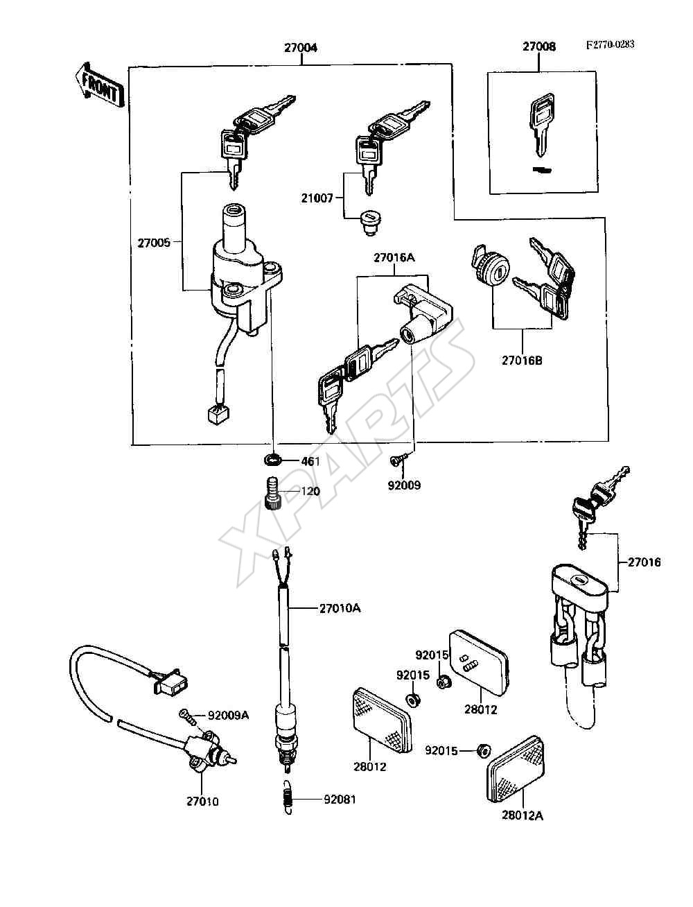 Billede til varegruppe Ignition Switch / Locks / Reflectors