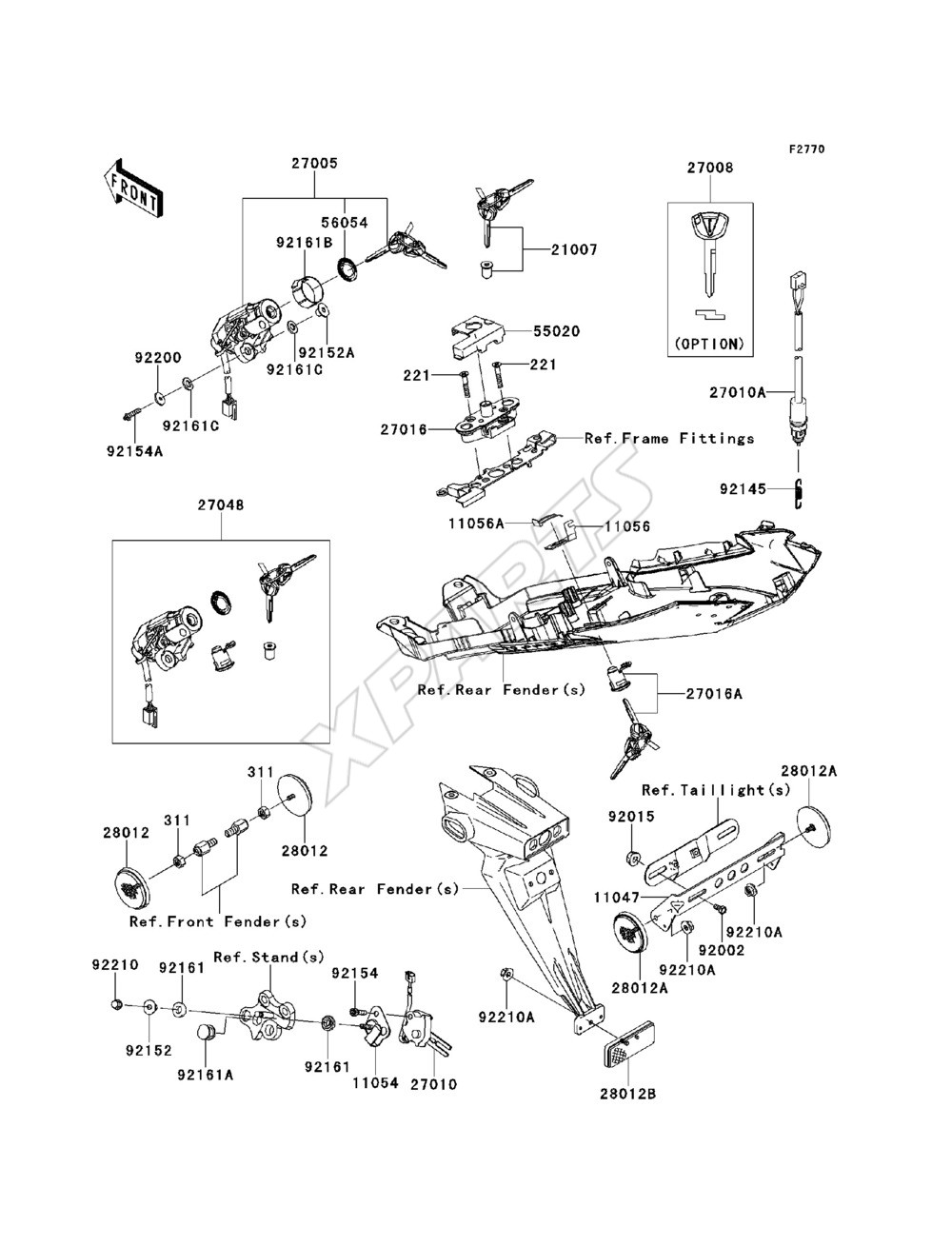 Billede til varegruppe Ignition Switch / Locks / Reflectors