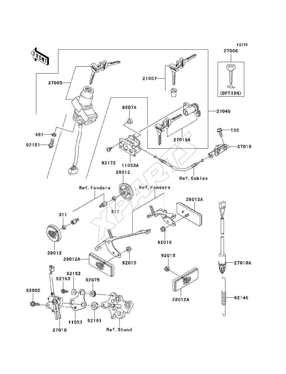 Billede til varegruppe Ignition Switch / Locks / Reflectors