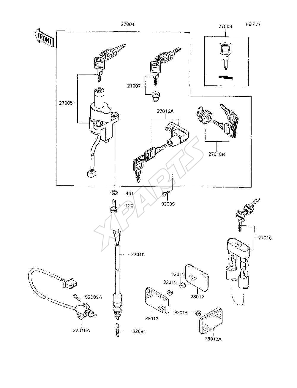 Billede til varegruppe Ignition Switch / Locks / Reflectors