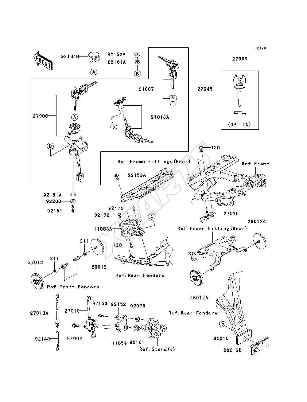 Picture for category Ignition Switch / Locks / Reflectors