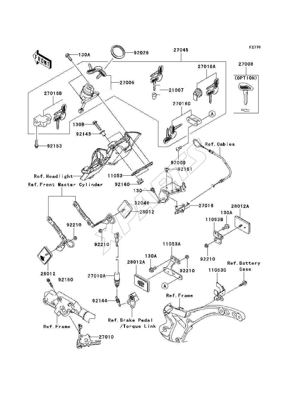 Billede til varegruppe Ignition Switch / Locks / Reflectors