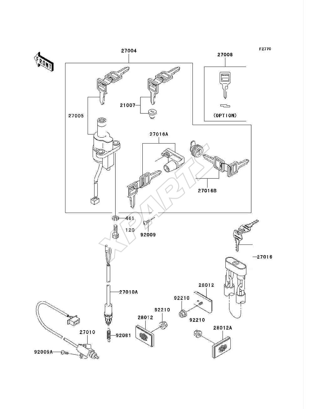 Billede til varegruppe Ignition Switch / Locks / Reflectors