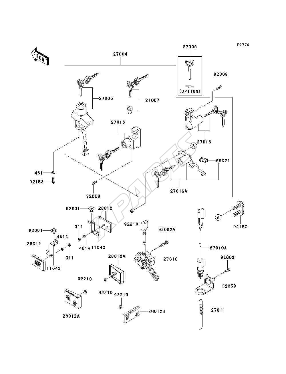 Billede til varegruppe Ignition Switch / Locks / Reflectors