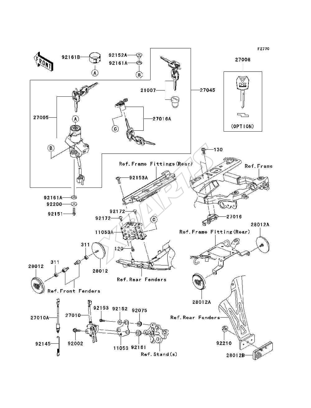 Billede til varegruppe Ignition Switch / Locks / Reflectors