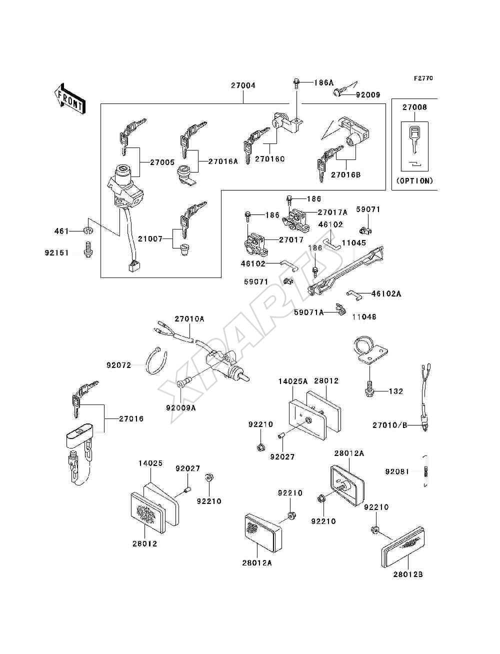 Billede til varegruppe Ignition Switch / Locks / Reflectors
