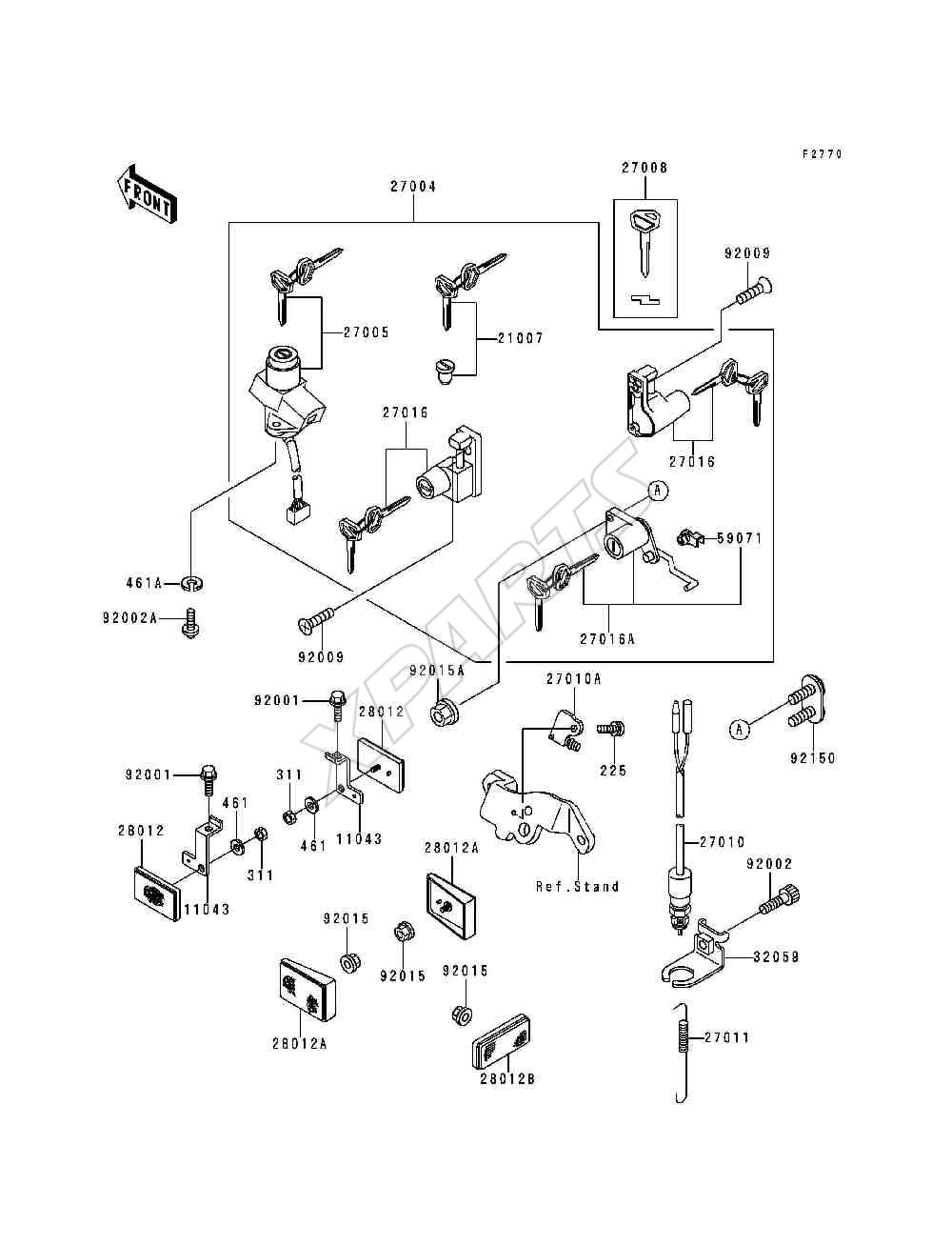 Billede til varegruppe Ignition Switch / Locks / Reflectors
