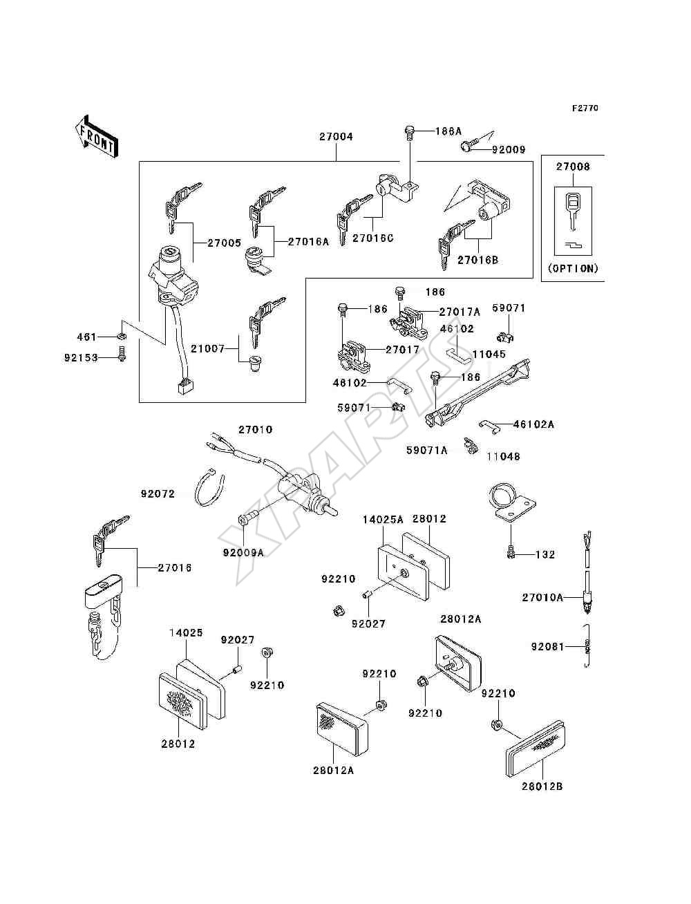 Billede til varegruppe Ignition Switch / Locks / Reflectors