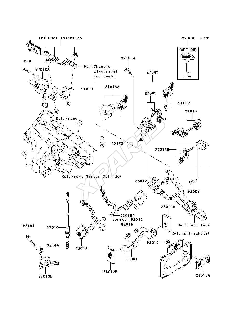 Billede til varegruppe Ignition Switch / Locks / Reflectors
