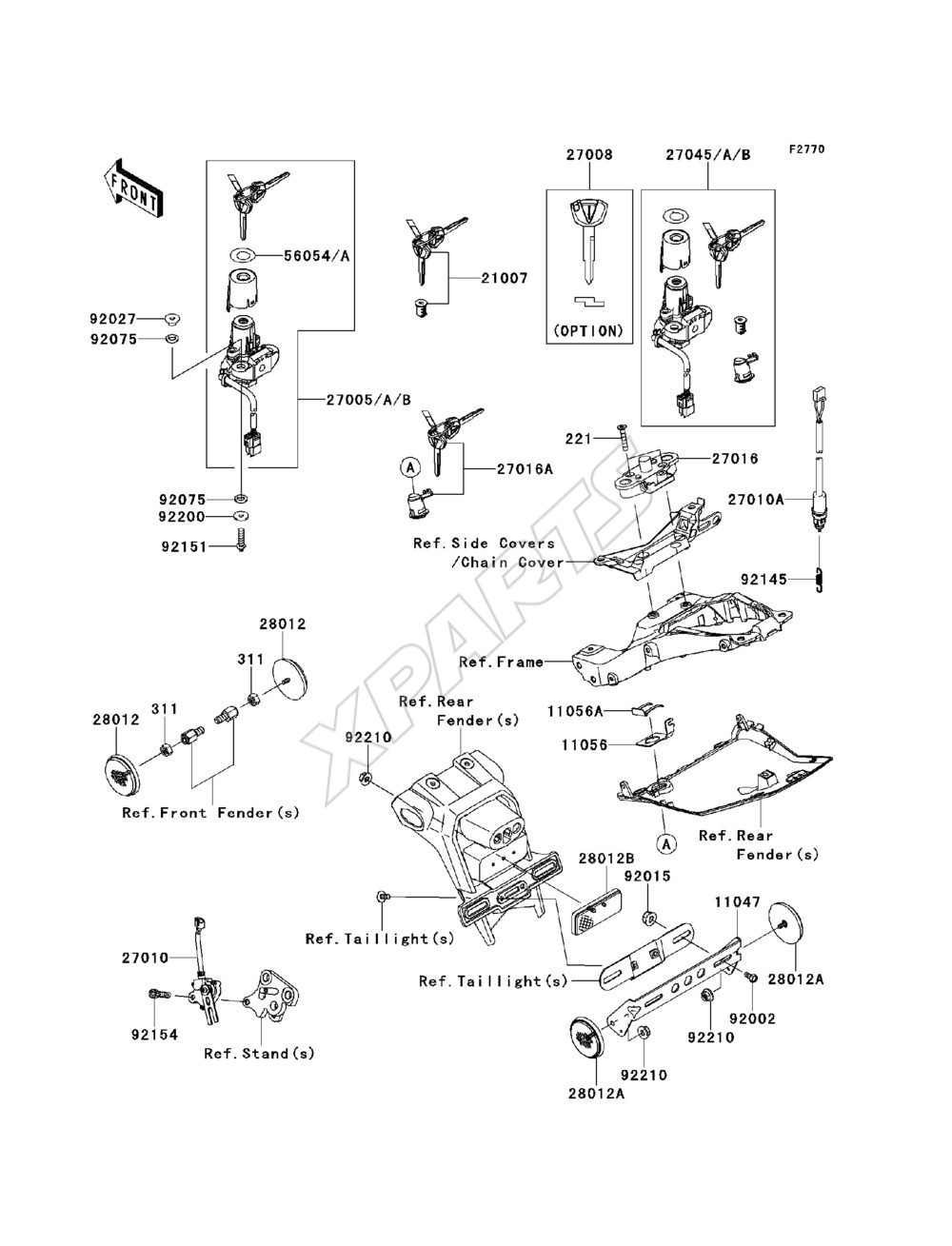 Billede til varegruppe Ignition Switch / Locks / Reflectors