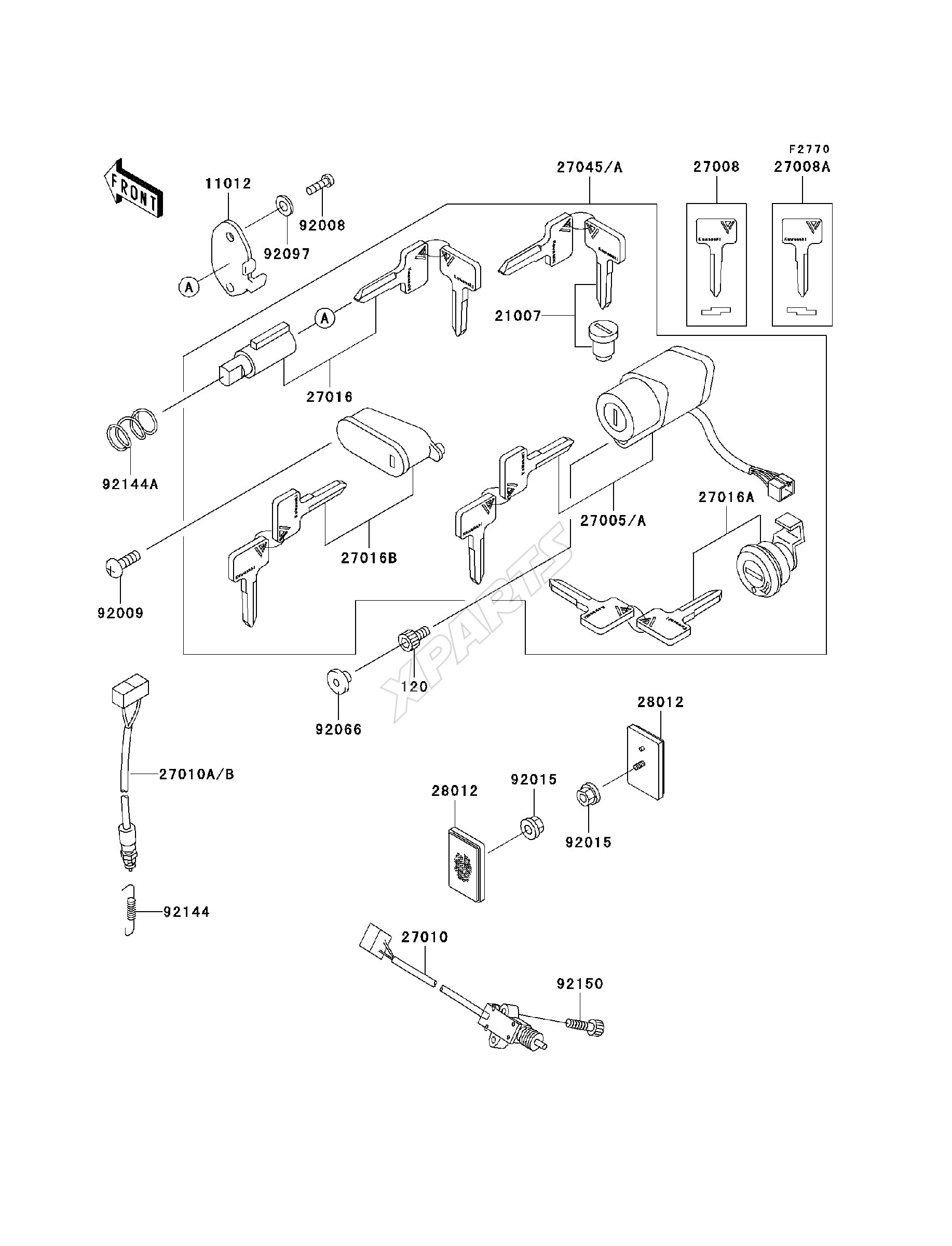 Billede til varegruppe Ignition Switch / Locks / Reflectors