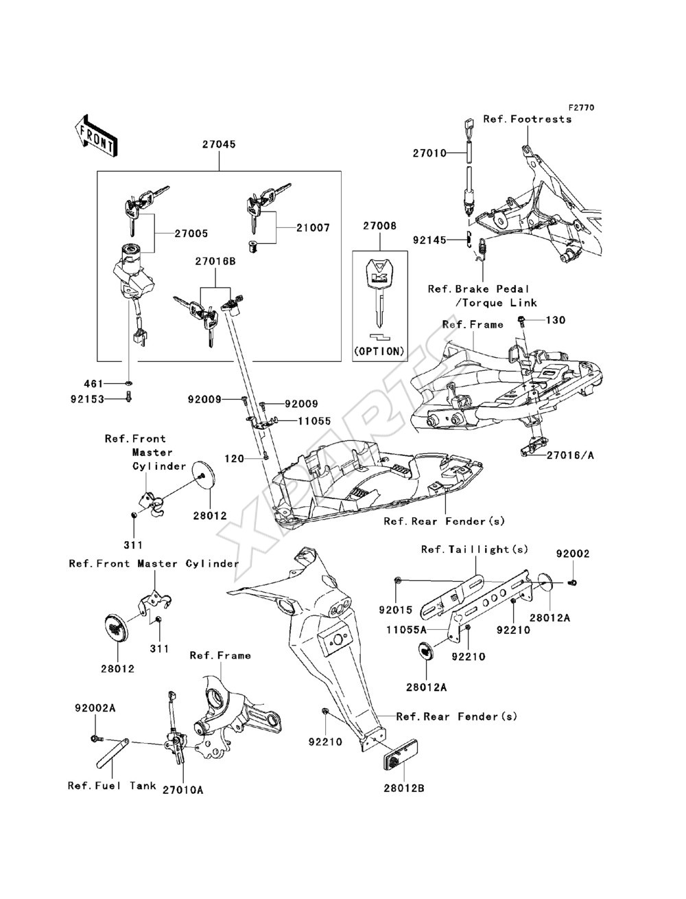 Billede til varegruppe Ignition Switch / Locks / Reflectors