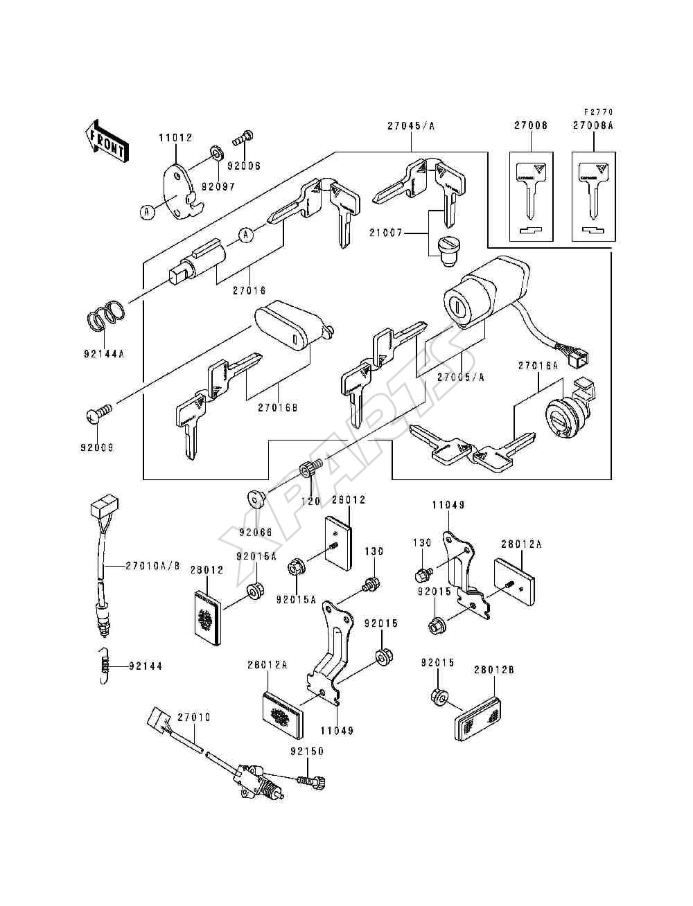 Billede til varegruppe Ignition Switch / Locks / Reflectors
