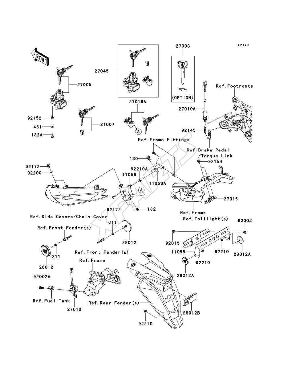 Billede til varegruppe Ignition Switch / Locks / Reflectors
